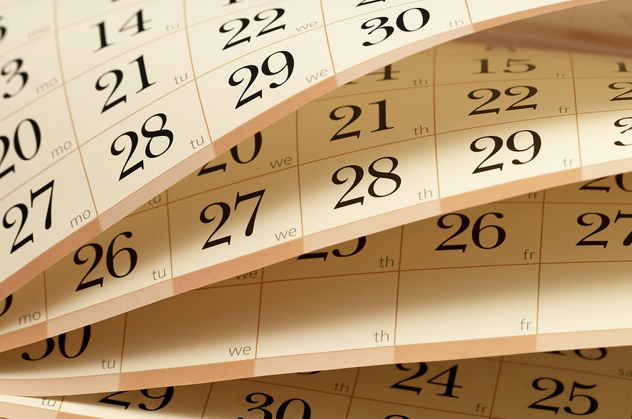 image of a calendar